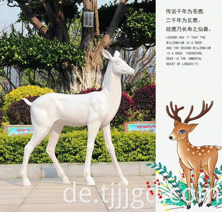 Resin Simulation Of Sika Deer Outdoor